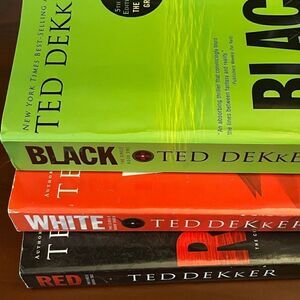 Ted Dekker Black, White, Red Trilogy-  Set of 3 Paperback books